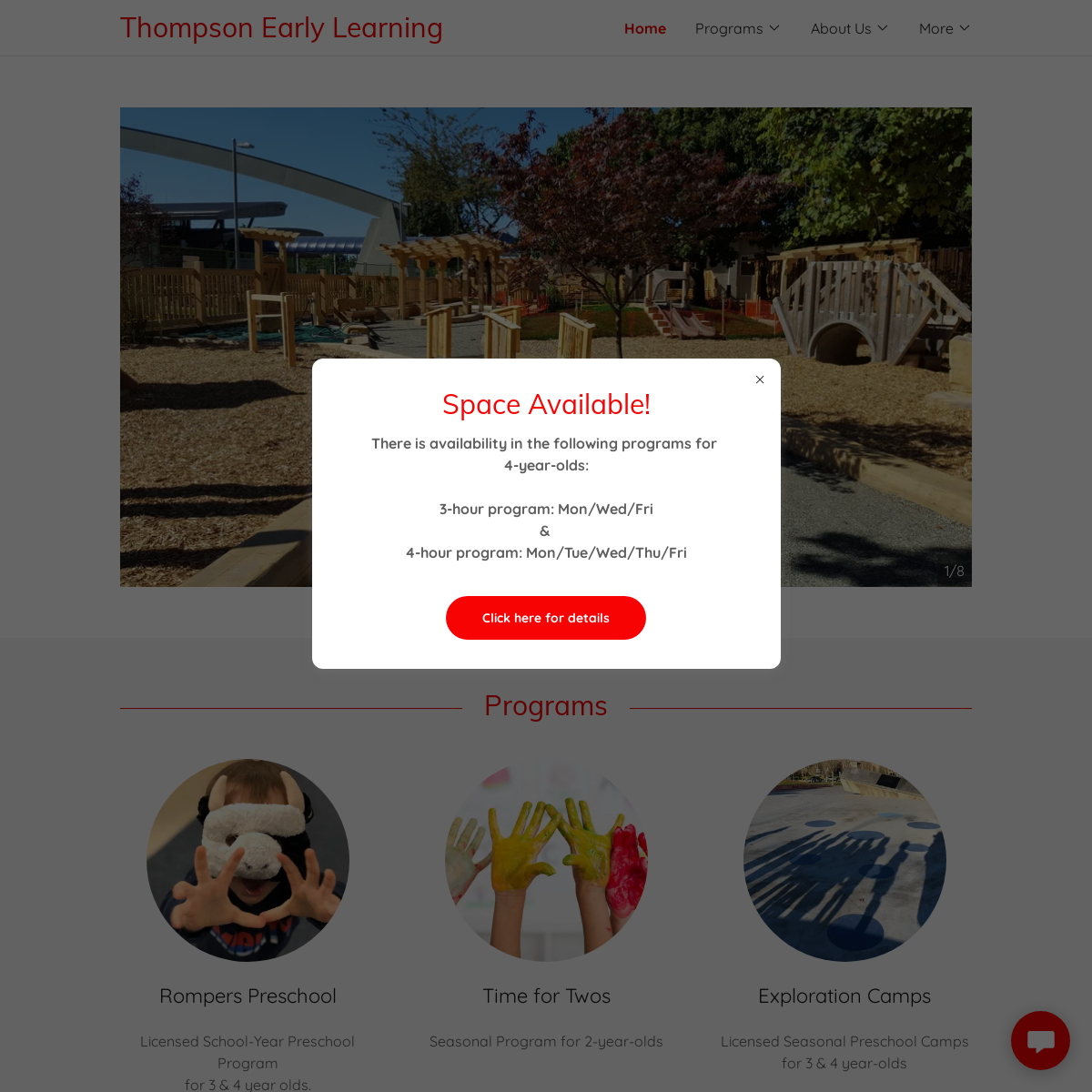 A complete backup of thompsonearlylearning.com