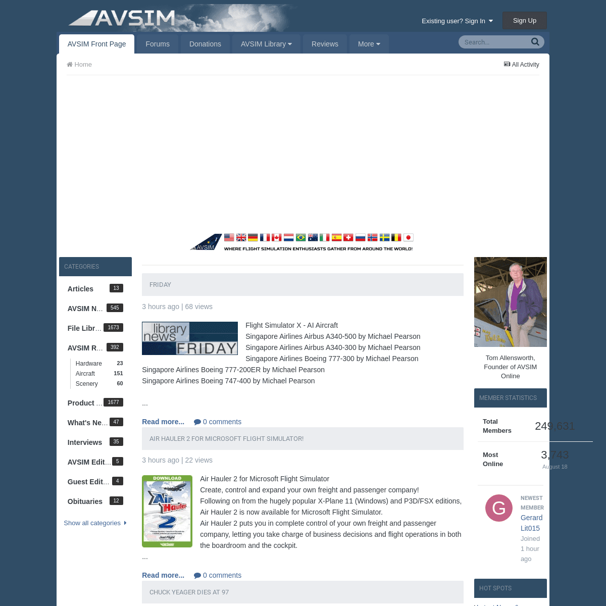A complete backup of avsim.net