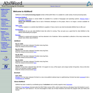 A complete backup of abiword.com