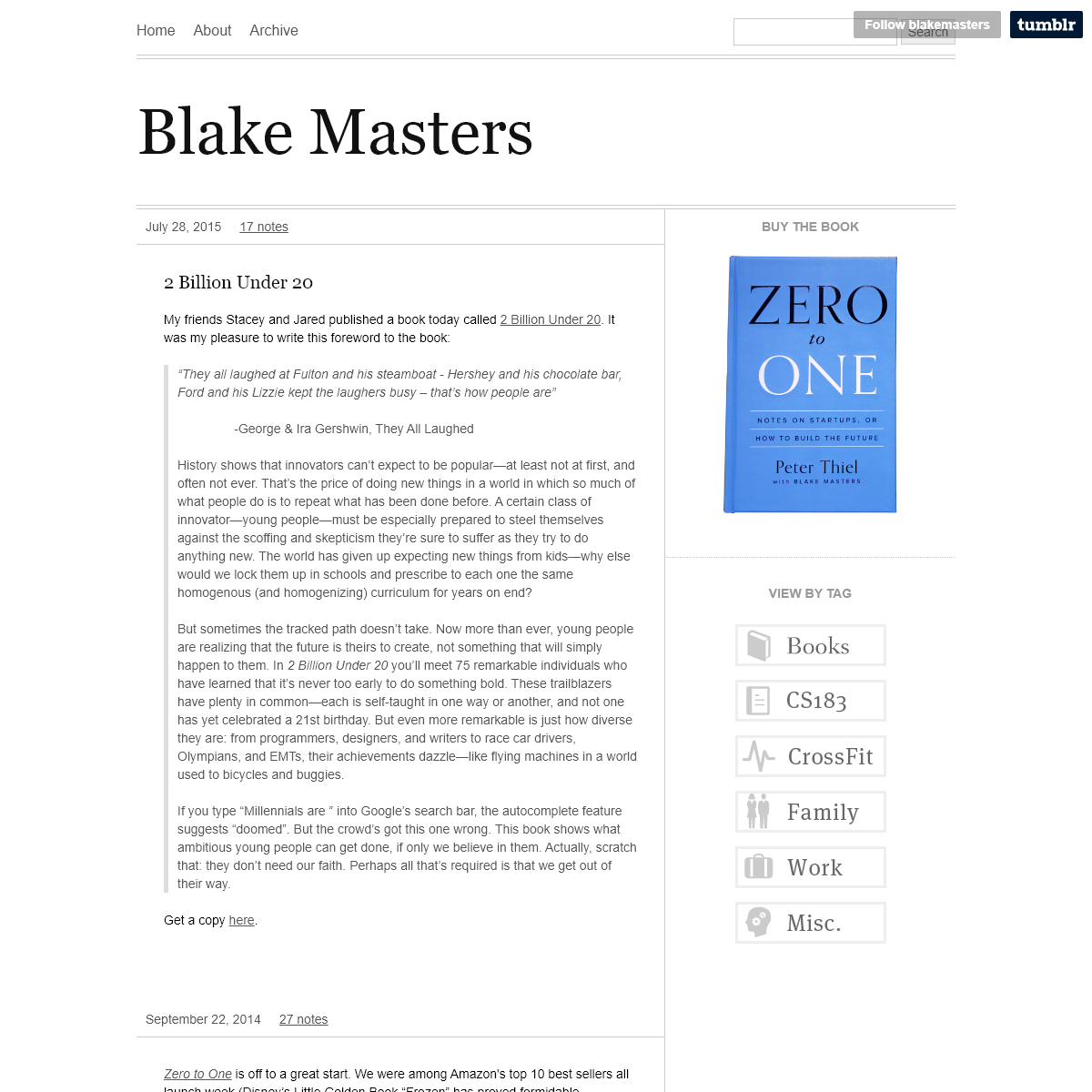 A complete backup of blakemasters.com
