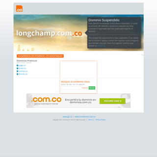 A complete backup of longchamp.com.co