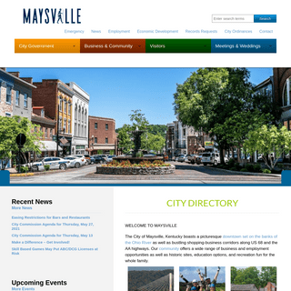 A complete backup of https://cityofmaysville.com