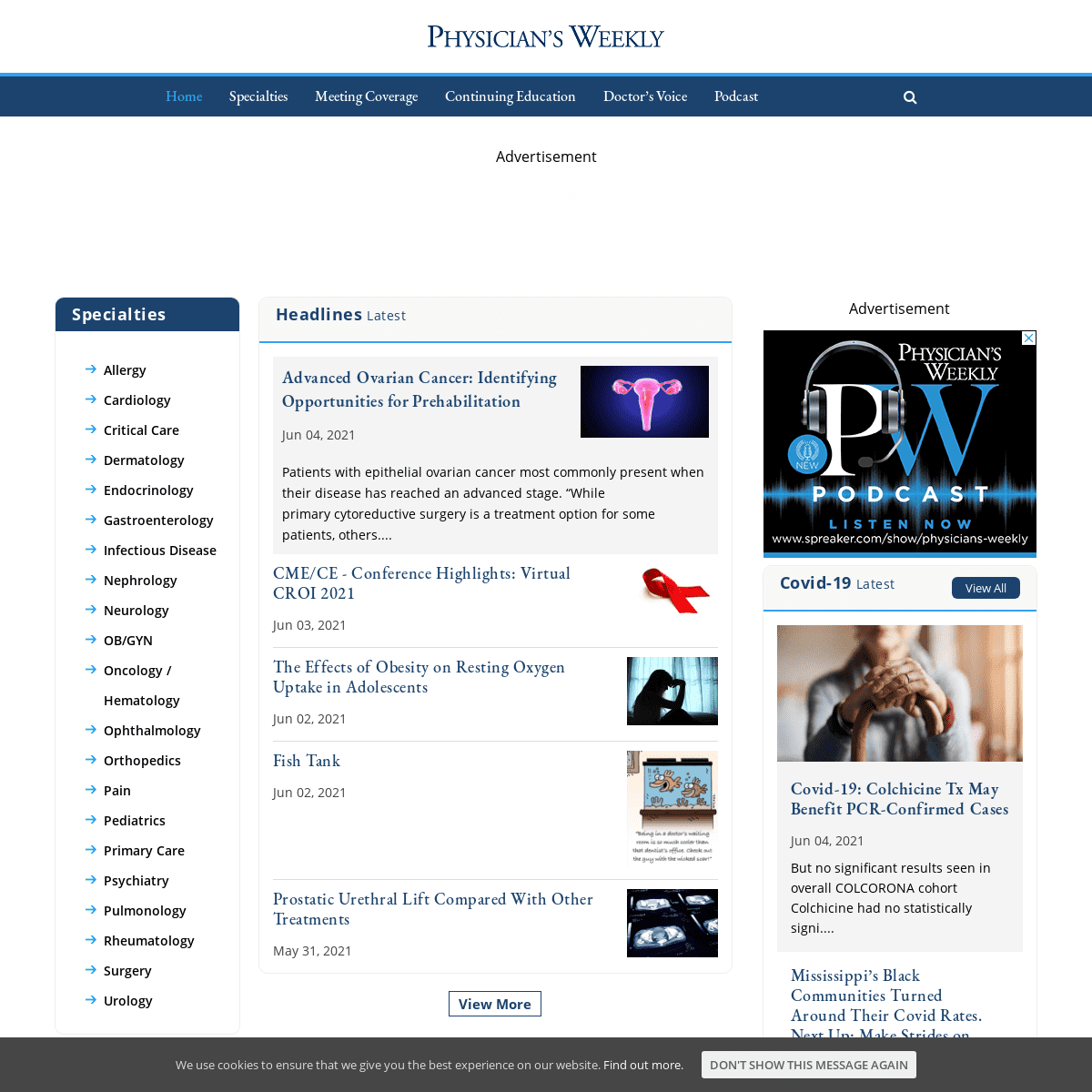 A complete backup of https://physiciansweekly.com