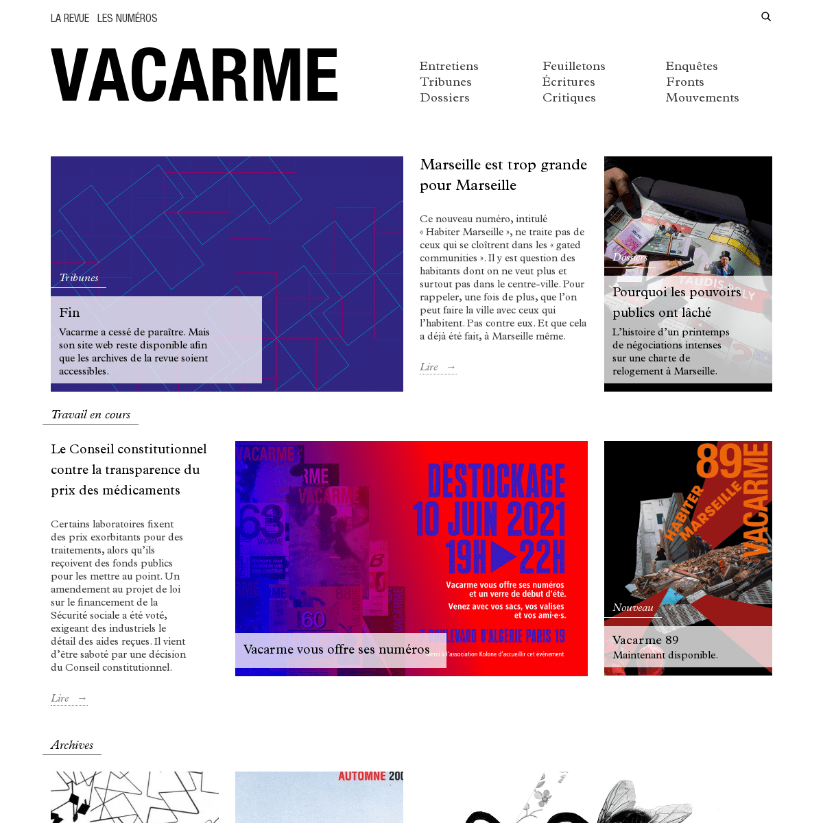 A complete backup of https://vacarme.org