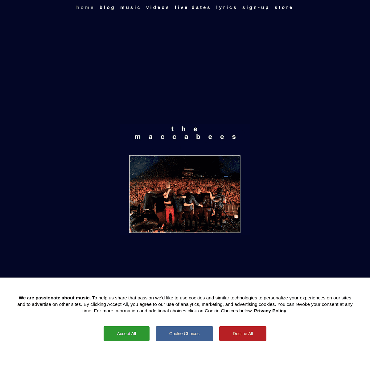 A complete backup of https://themaccabees.co.uk
