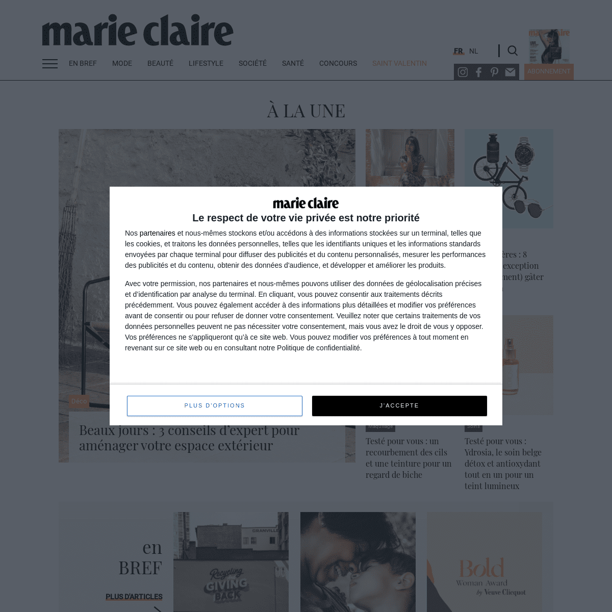 A complete backup of https://marieclaire.be