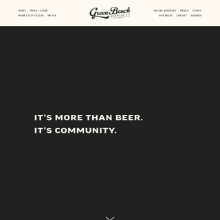 A complete backup of https://greenbenchbrewing.com