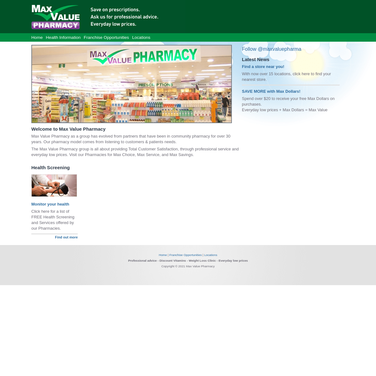 A complete backup of https://maxvaluepharmacy.com