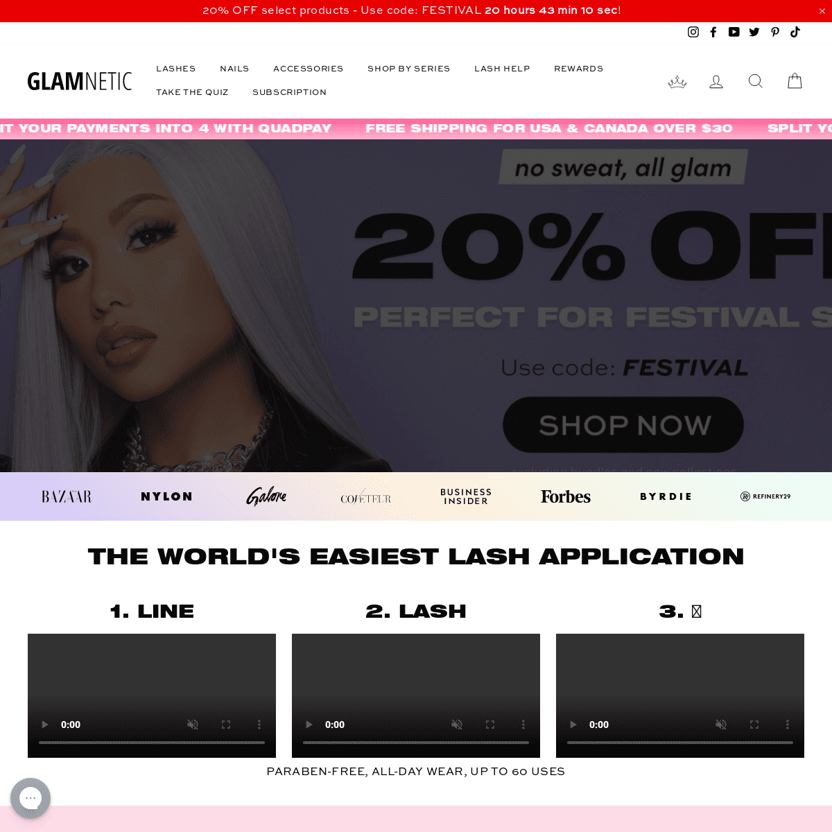 A complete backup of https://glamnetic.com
