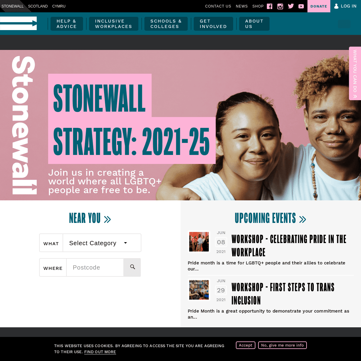 A complete backup of https://stonewall.org.uk