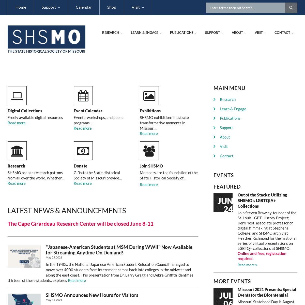 A complete backup of https://shsmo.org