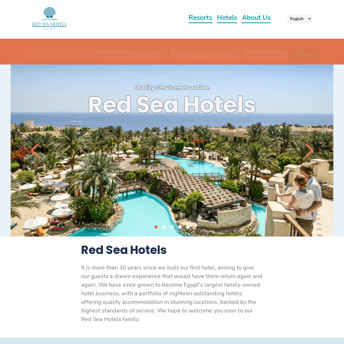 A complete backup of https://redseahotels.com