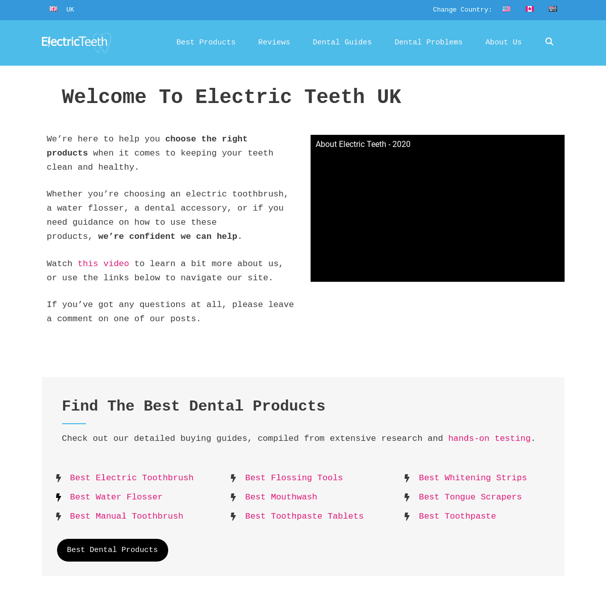 A complete backup of https://electricteeth.co.uk