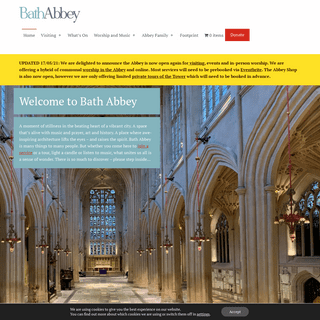 A complete backup of https://bathabbey.org