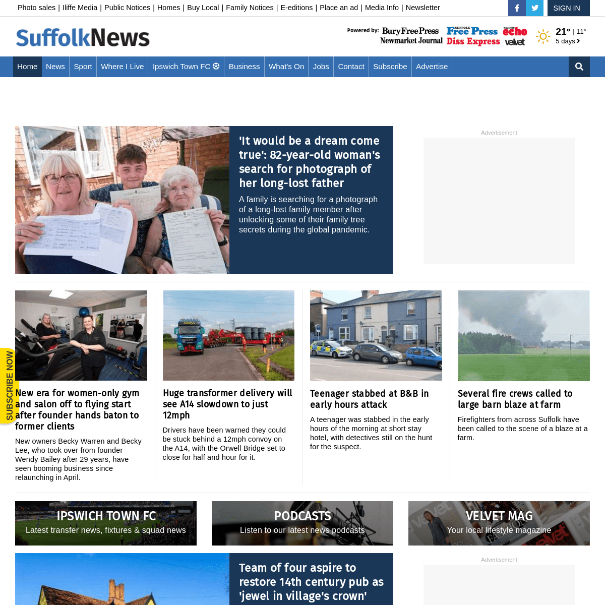 A complete backup of https://suffolknews.co.uk
