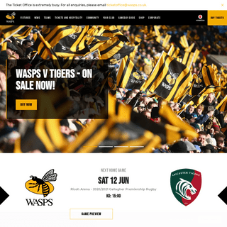 A complete backup of https://wasps.co.uk