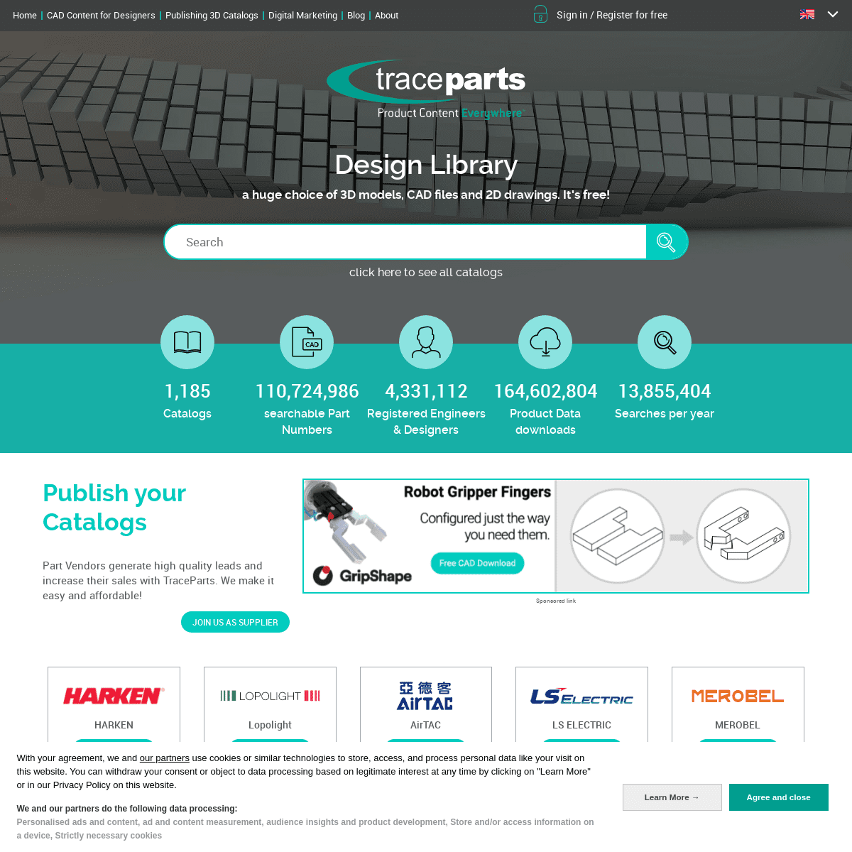A complete backup of https://traceparts.com