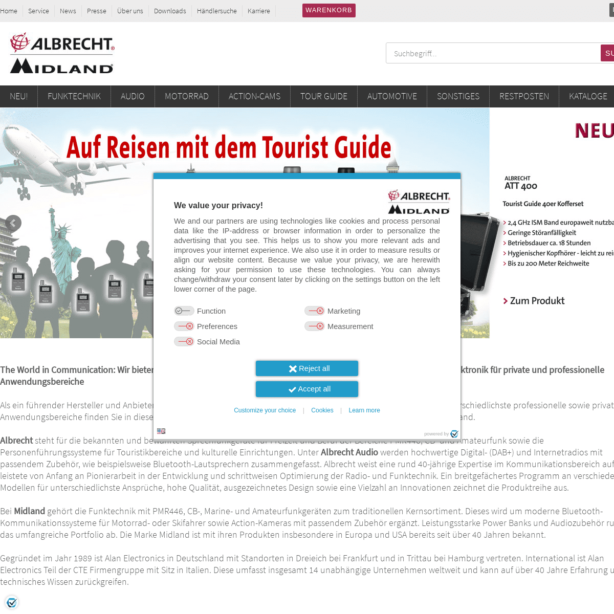 A complete backup of https://alan-electronics.de