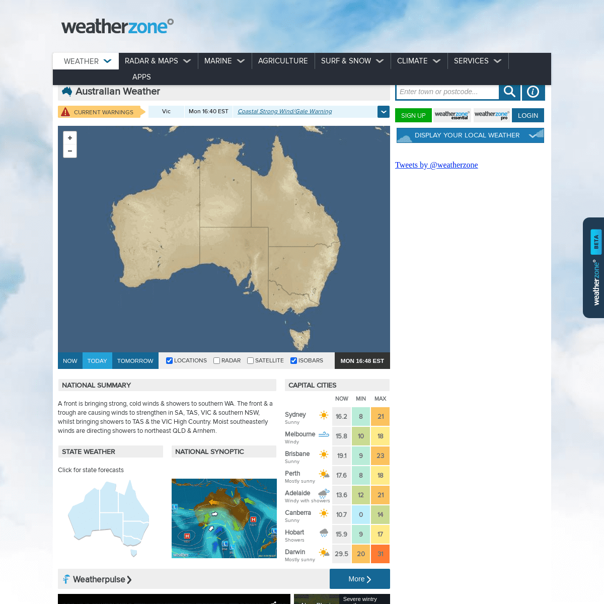 A complete backup of https://weatherzone.com.au