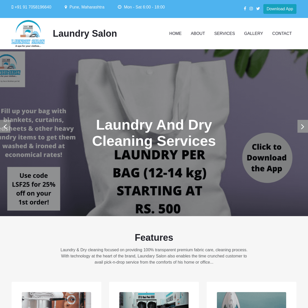 A complete backup of https://laundrysalon.in