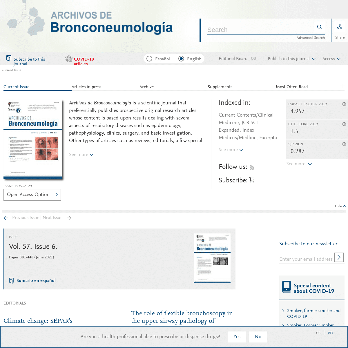 A complete backup of https://archbronconeumol.org