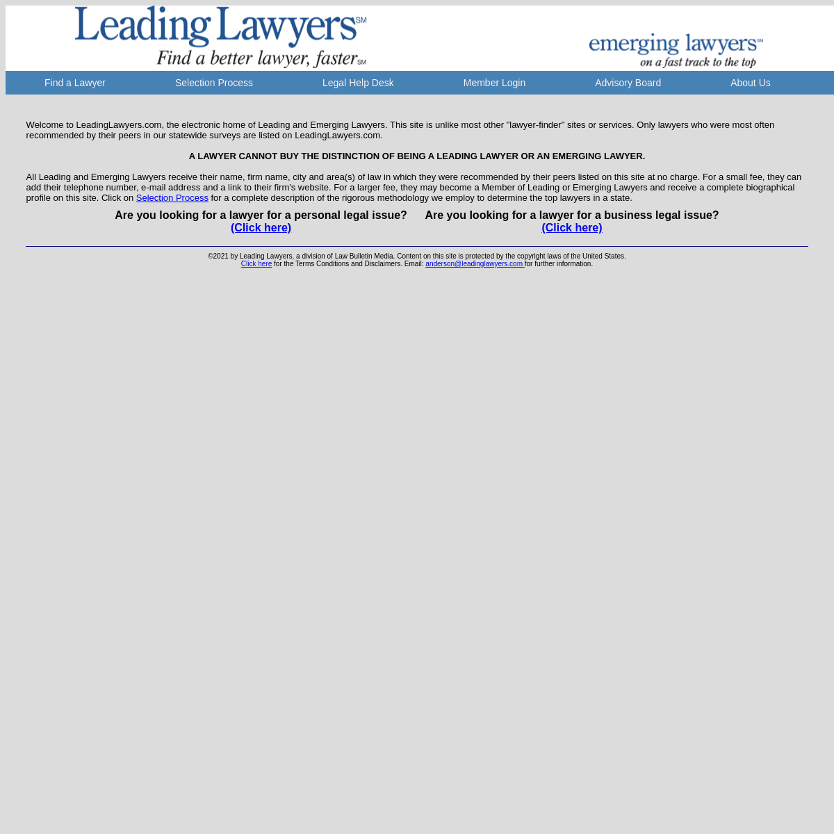 A complete backup of https://leadinglawyers.com
