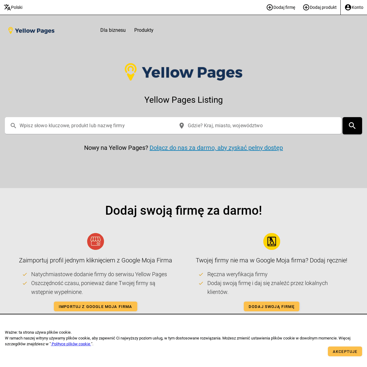 A complete backup of https://yellowpages.pl