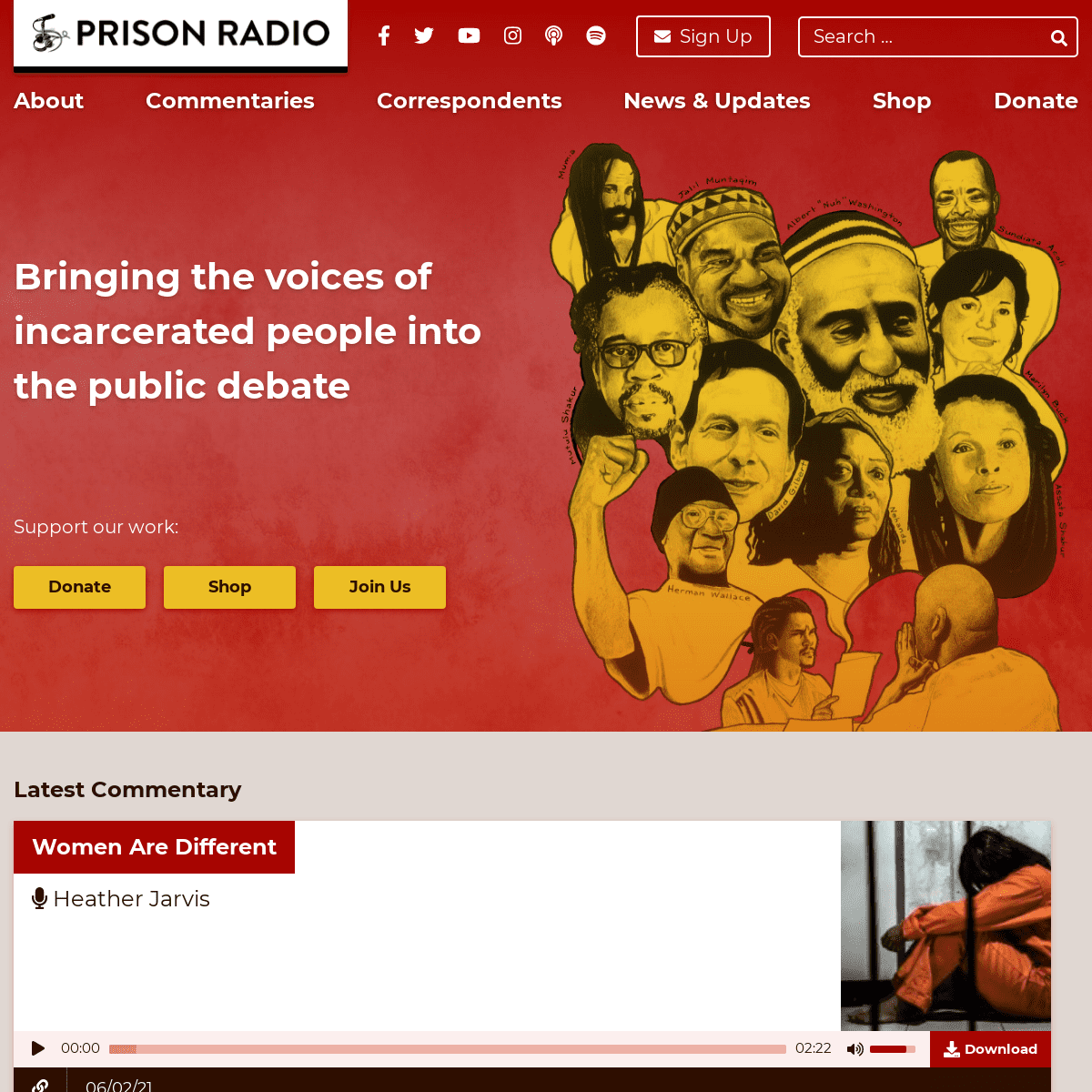 A complete backup of https://prisonradio.org