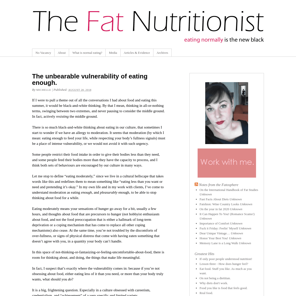 A complete backup of https://fatnutritionist.com