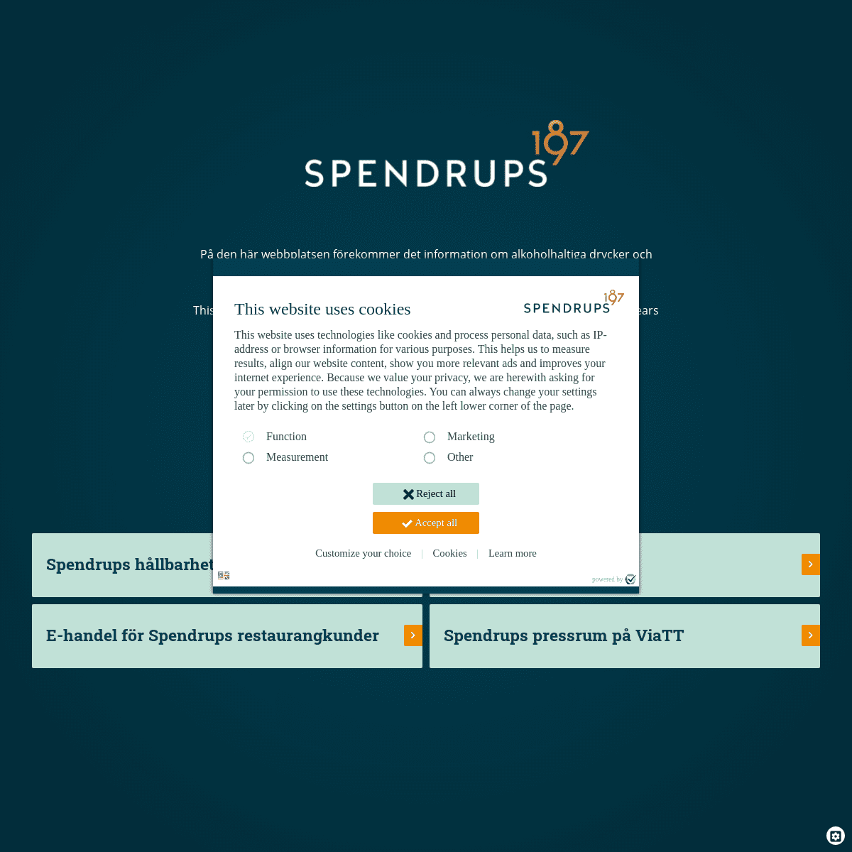 A complete backup of https://spendrups.se