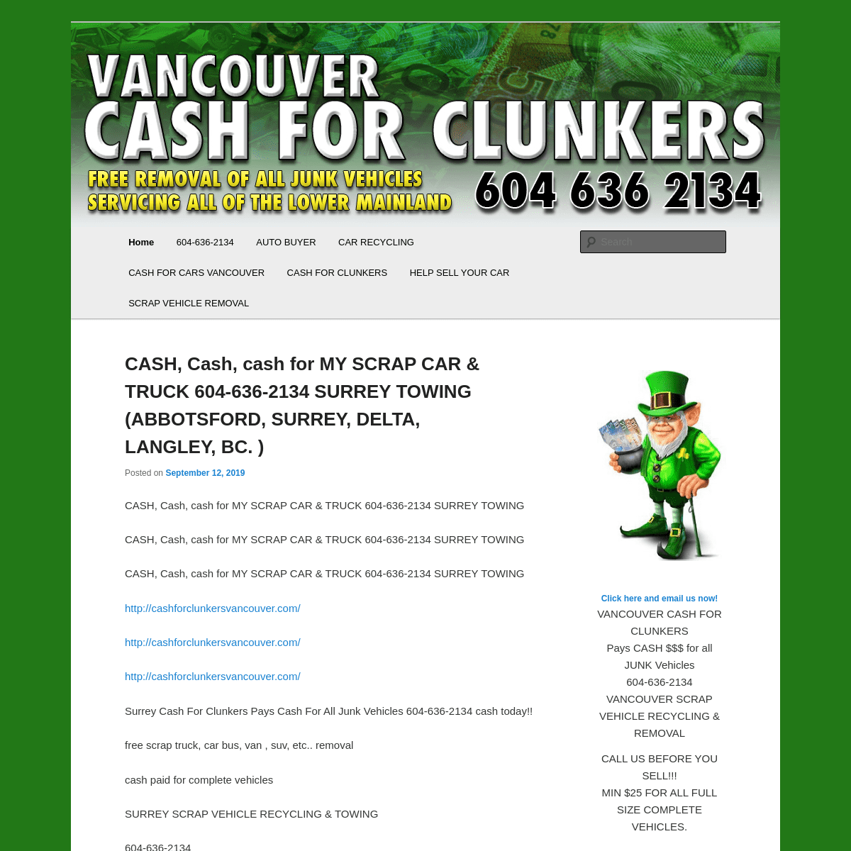 A complete backup of https://cashforclunkersvancouver.com