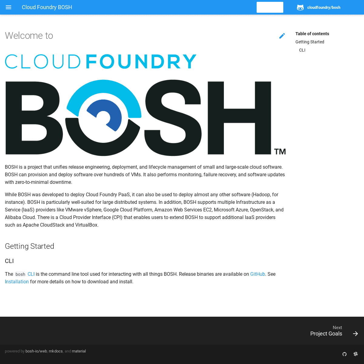 A complete backup of https://bosh.io