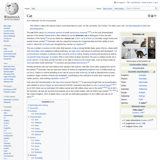 A complete backup of https://en.wikipedia.org/wiki/Cat