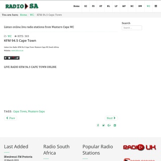 A complete backup of http://radio-sa.com/index.php/wc-western-cape/11-kfm-94-5-cape-town-live-online