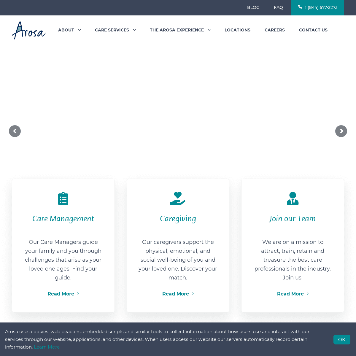 A complete backup of https://arosacare.com