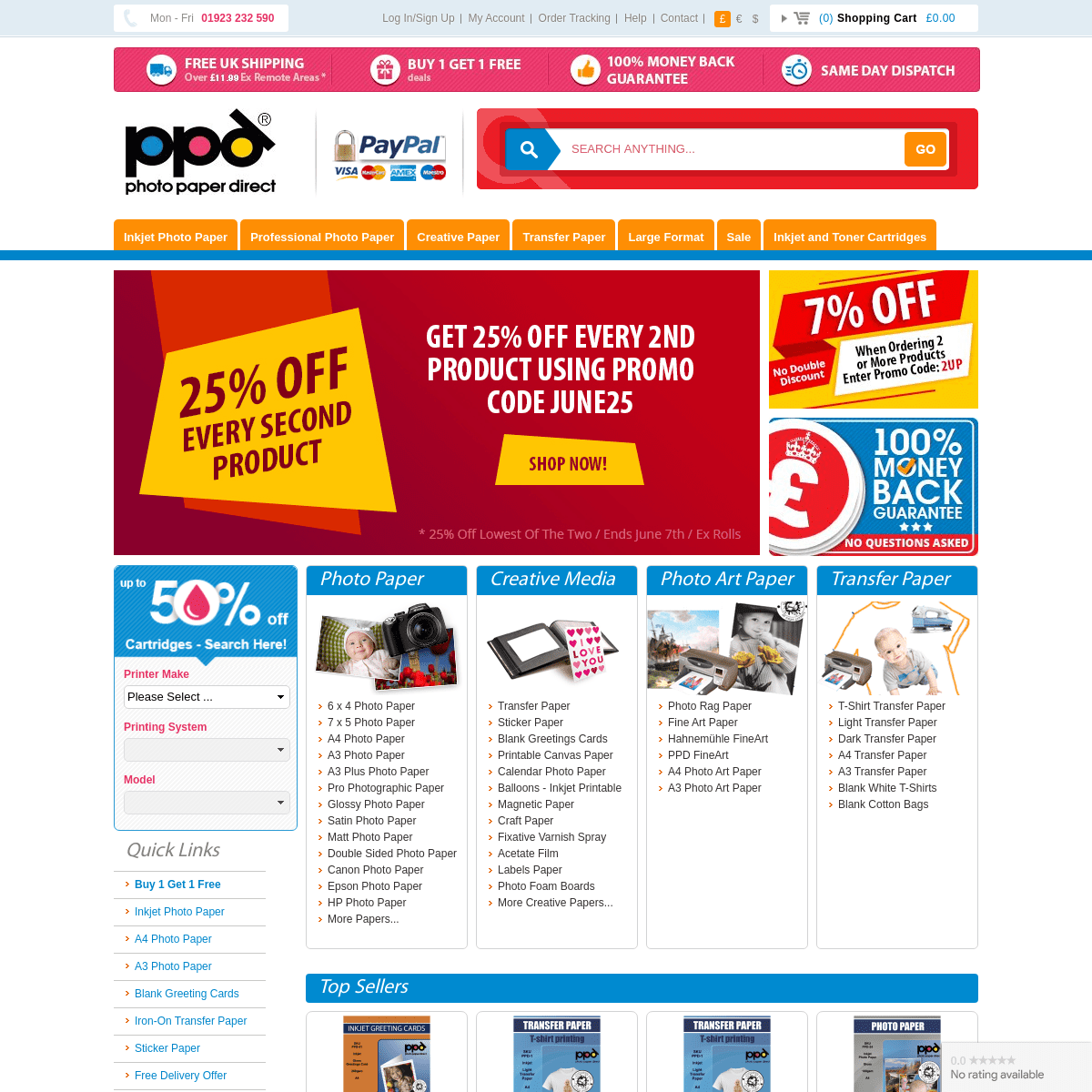 A complete backup of https://photopaperdirect.com