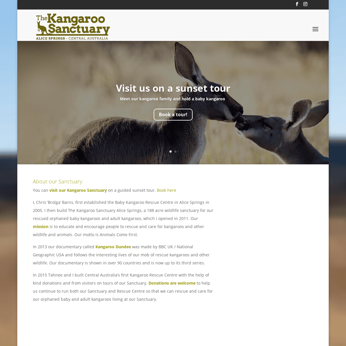 A complete backup of https://kangaroosanctuary.com