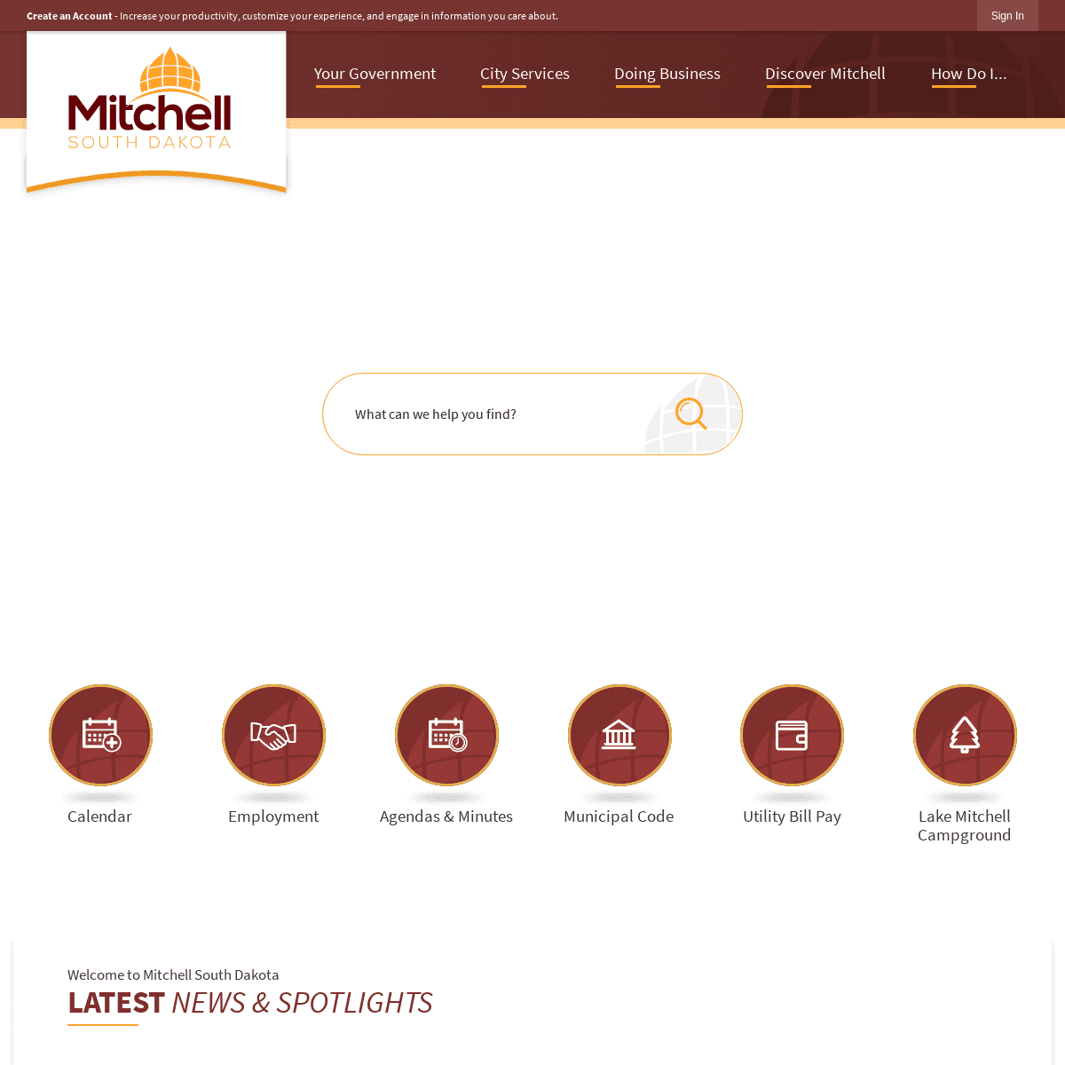 A complete backup of https://cityofmitchell.org