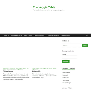 A complete backup of https://theveggietable.com