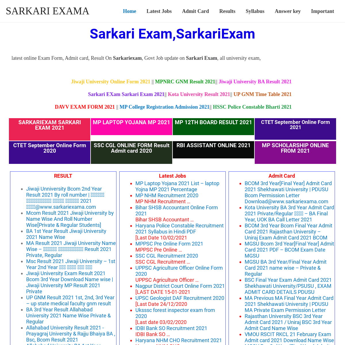 A complete backup of https://sarkariexama.com