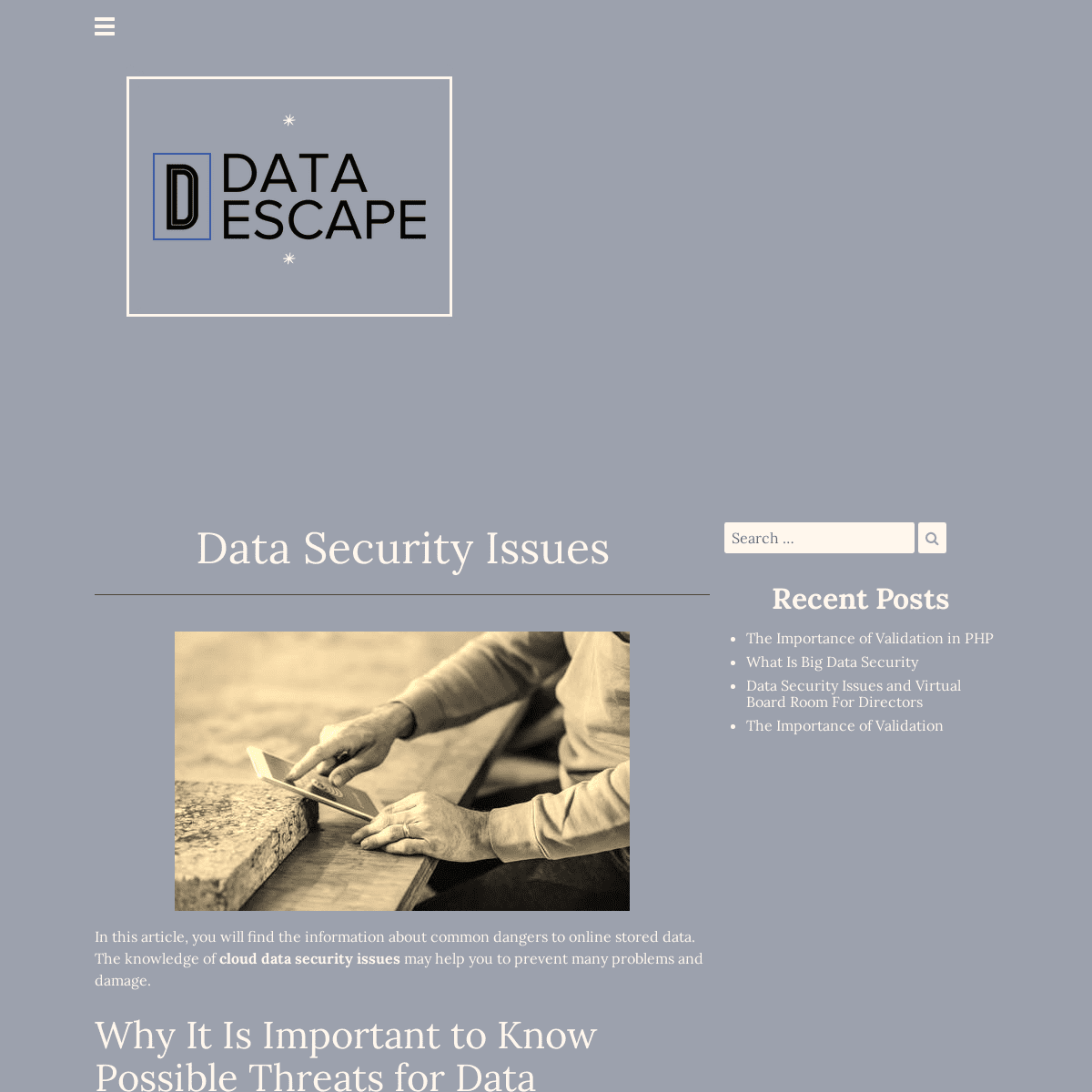 A complete backup of https://dataescape.com