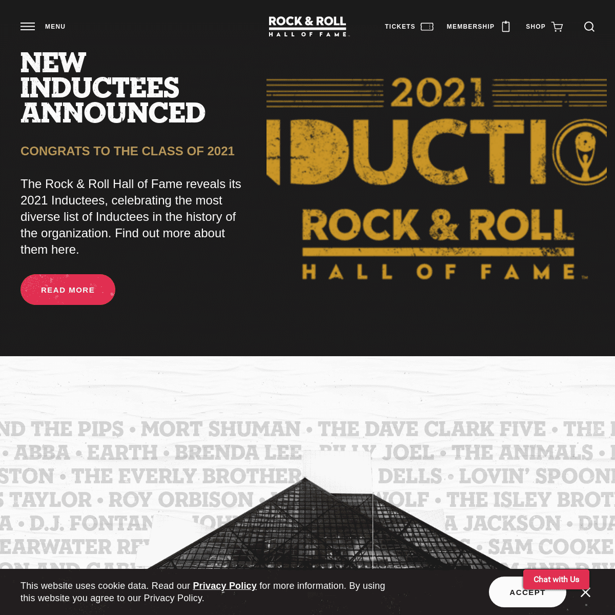 A complete backup of https://rockhall.com