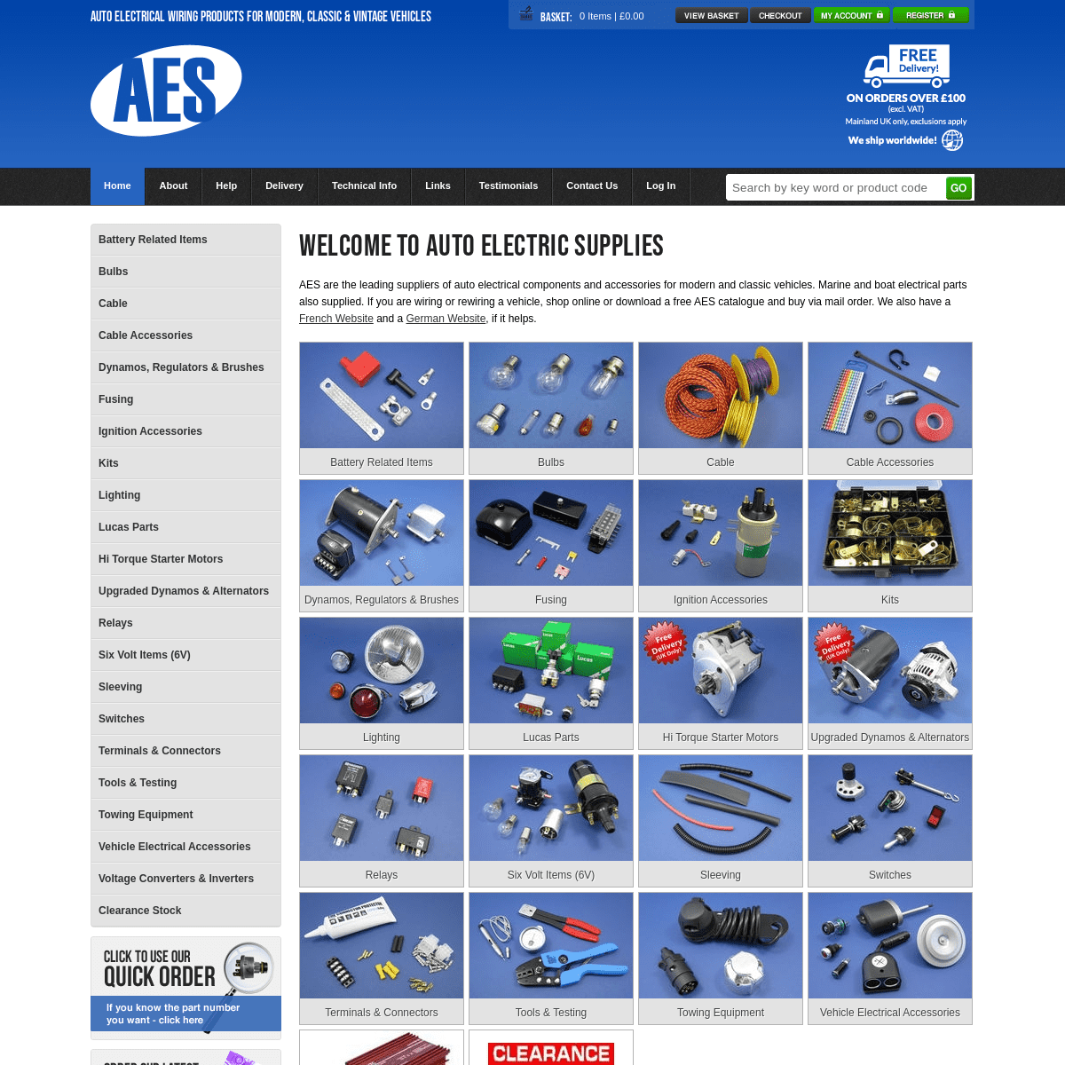 A complete backup of https://autoelectricsupplies.co.uk