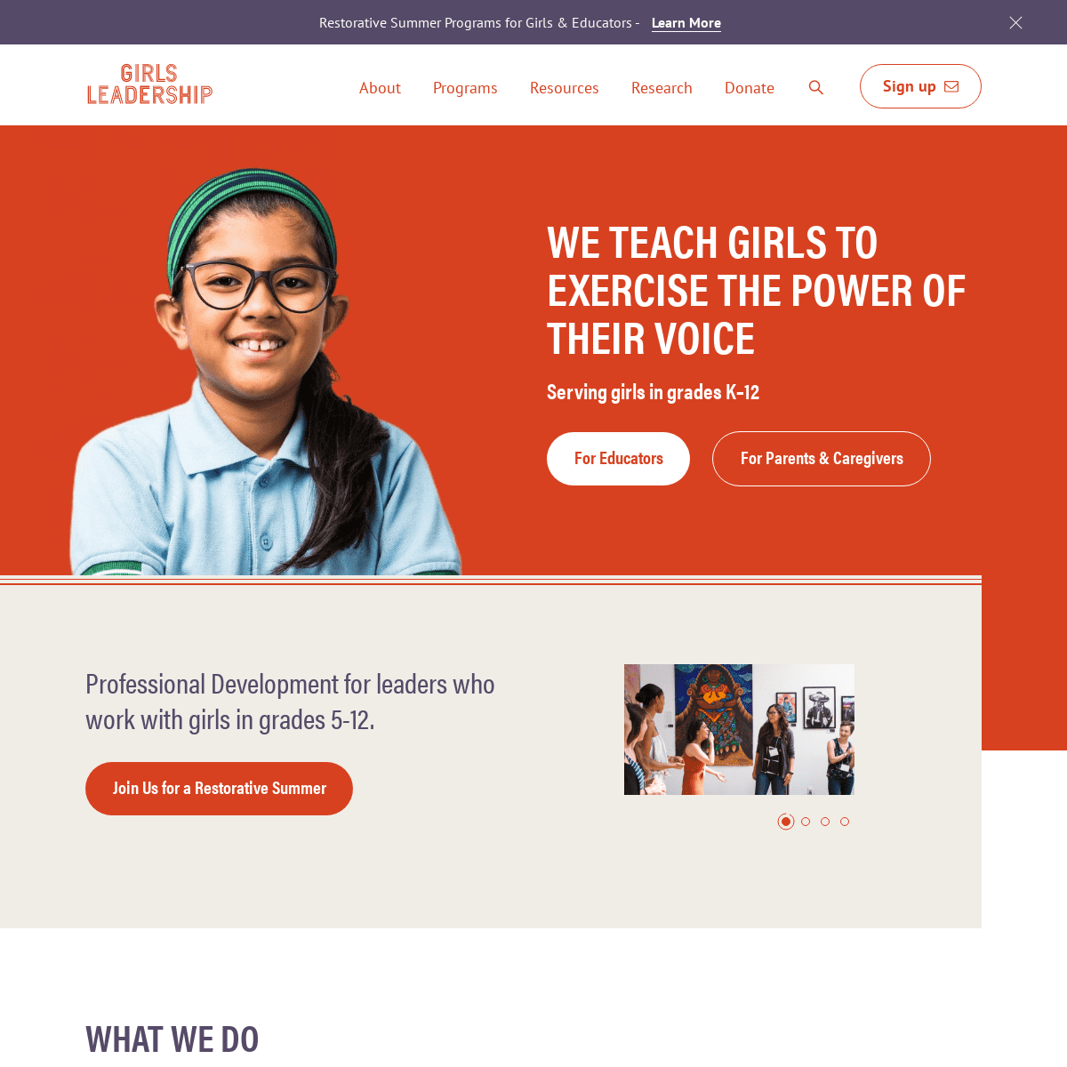 A complete backup of https://girlsleadership.org
