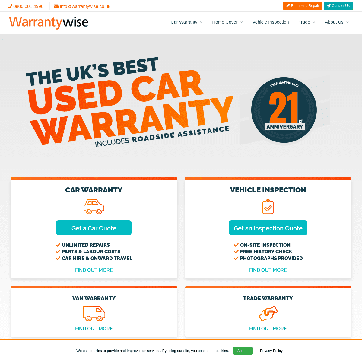 A complete backup of https://warrantywise.co.uk