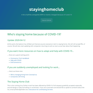 A complete backup of https://stayinghome.club