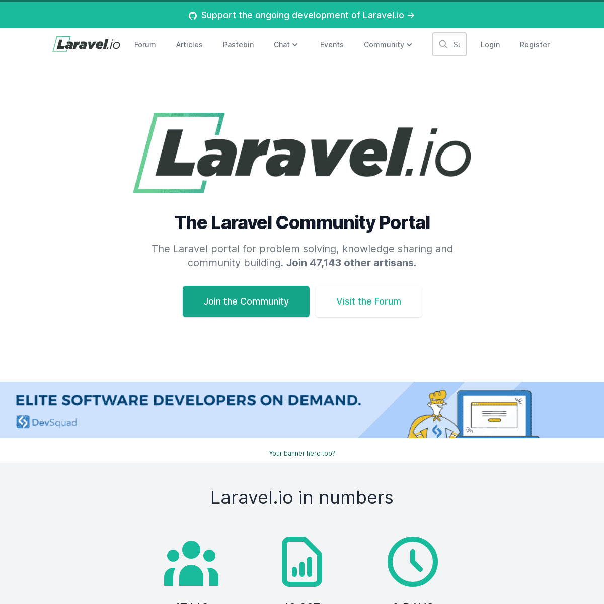 A complete backup of https://laravel.io