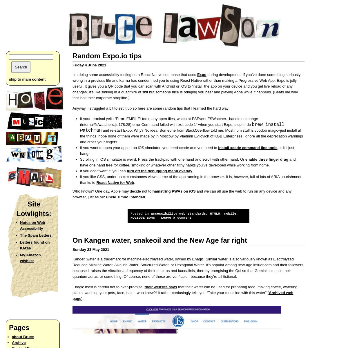 A complete backup of https://brucelawson.co.uk