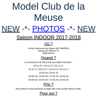 A complete backup of https://modelclubdelameuse.be