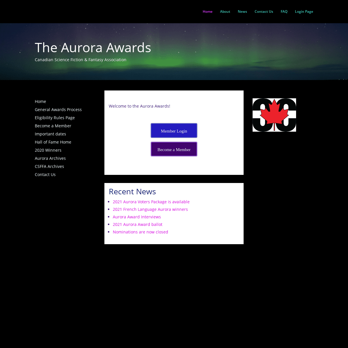 A complete backup of https://prixaurorawards.ca